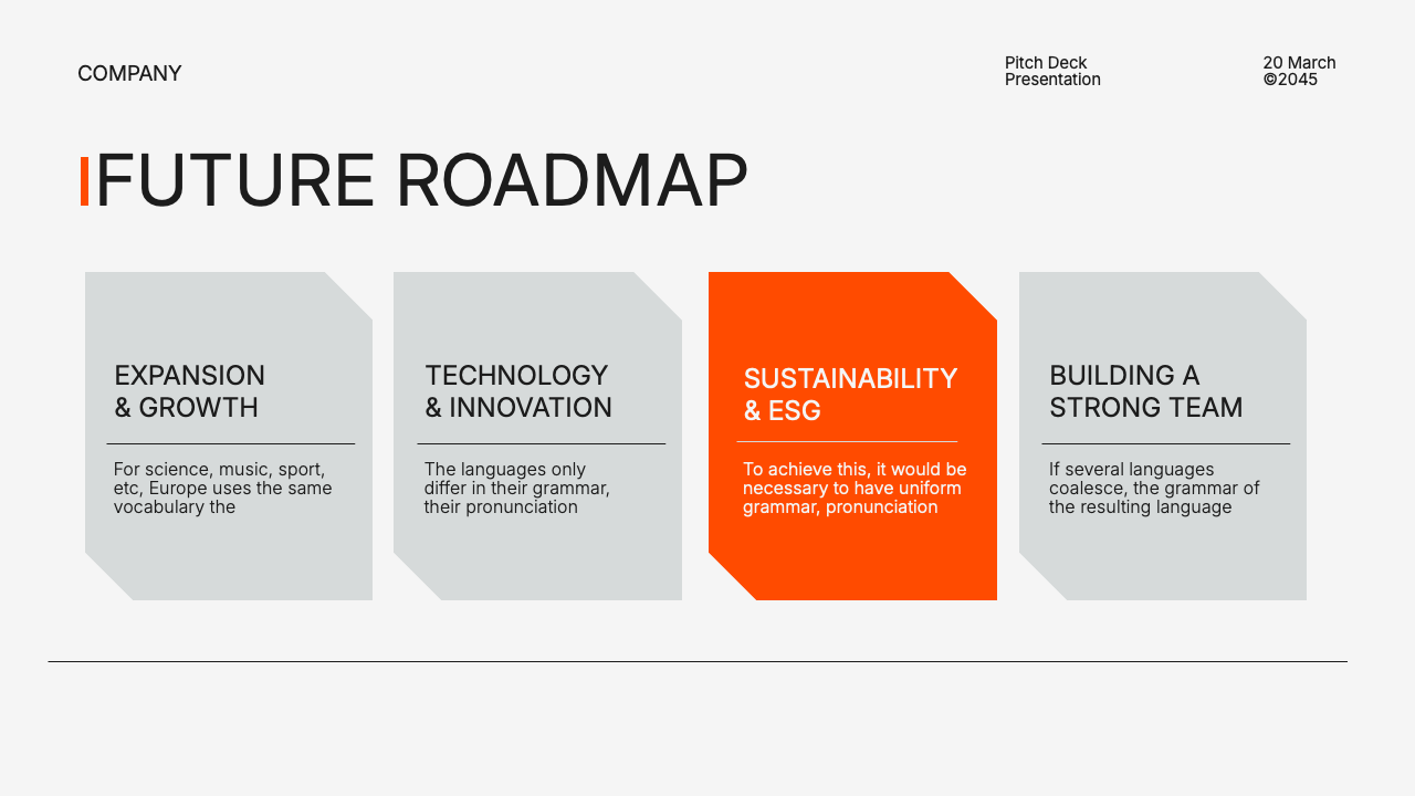 White Orange Minimalist Modern Pitch Deck Presentation, Presentation ...