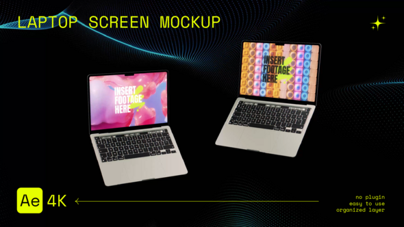 Laptop Screen Mockup broadcast-packages template preview