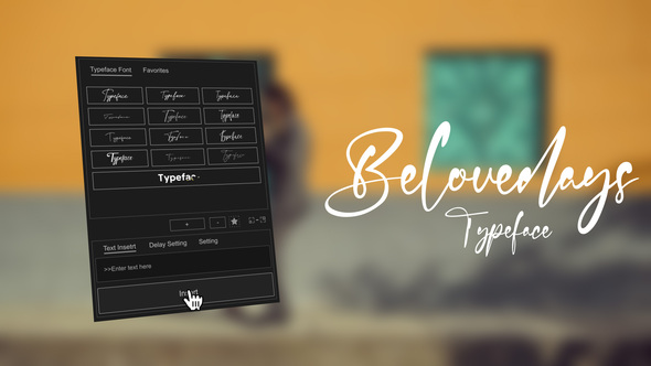 Animated Typeface - Belovedays Titles template preview