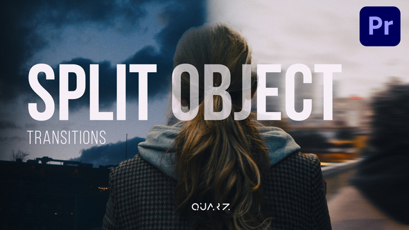 Split Object Transitions Premiere Pro template preview