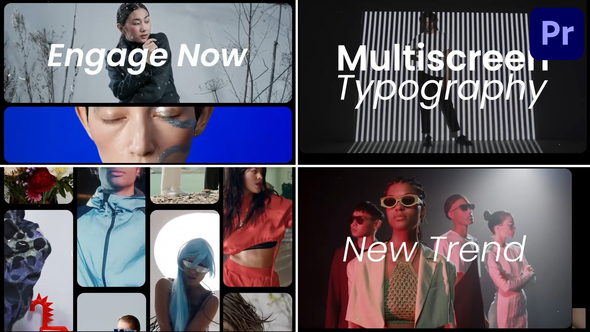 Multiscreen Slides for Premiere Pro Premiere Pro template preview