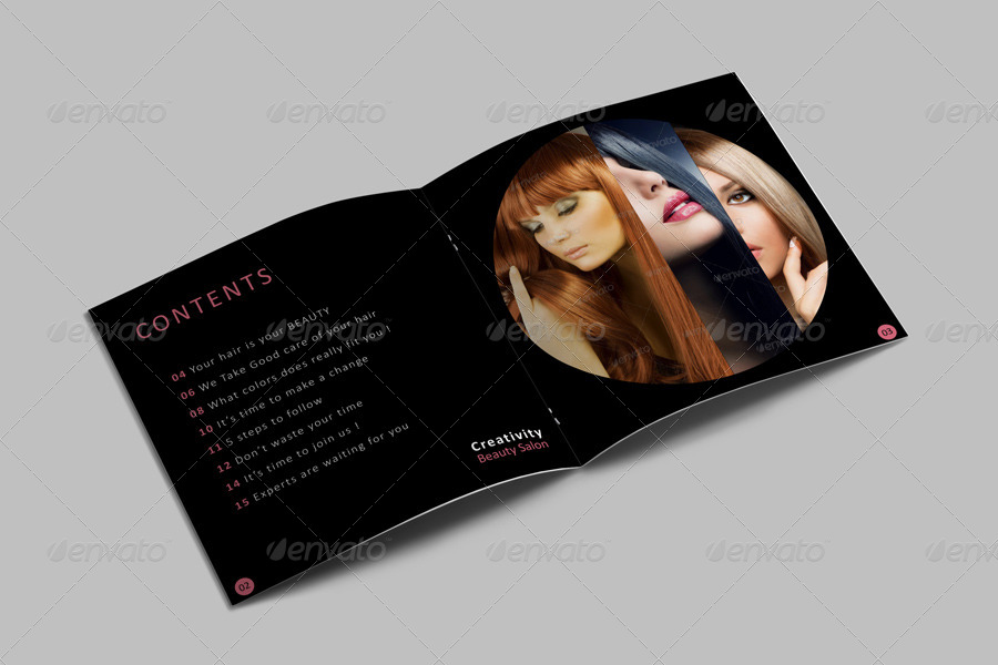 Hair Style Catalog Template by idesignstudionet | GraphicRiver