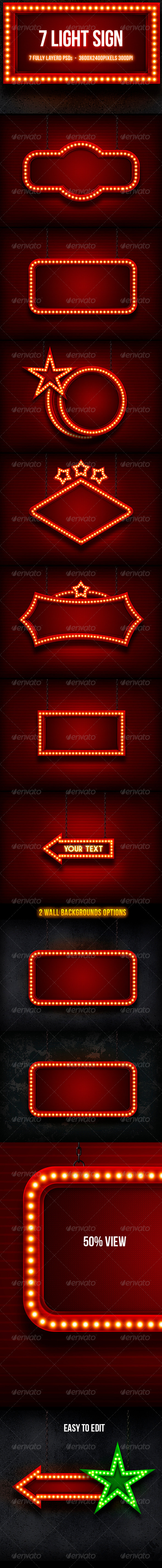 Light Sign - Backgrounds Graphics