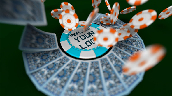 Playing Cards Logo Premiere Pro template preview