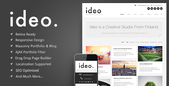 ideo - Minimalistic WordPress Portfolio Theme - Portfolio Creative