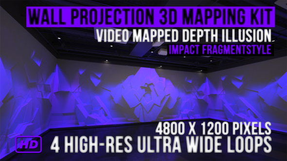 Wall Projection Mapping - 3D illusion Starter Kit (Impact Style)