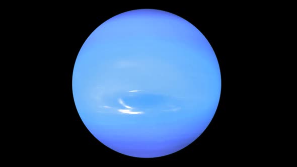 Neptune Planet Loop Alpha Channel