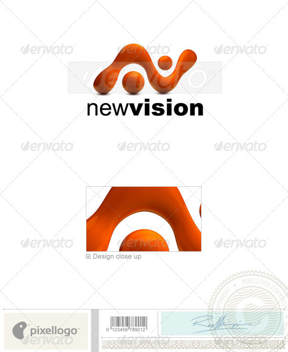 Liquid Logo 3D-745 - 3d Abstract