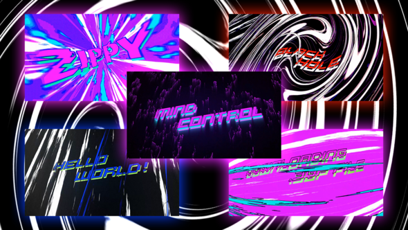 5 Speed Light Impact Titles Pack Elements template preview