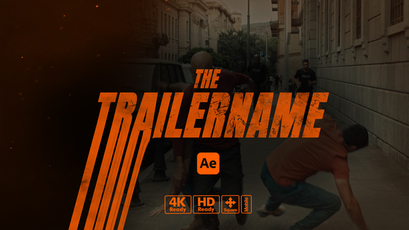 Trailer Titles Wipe Openers template preview