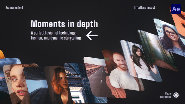 3D Space Multiscreen Opener Openers template preview