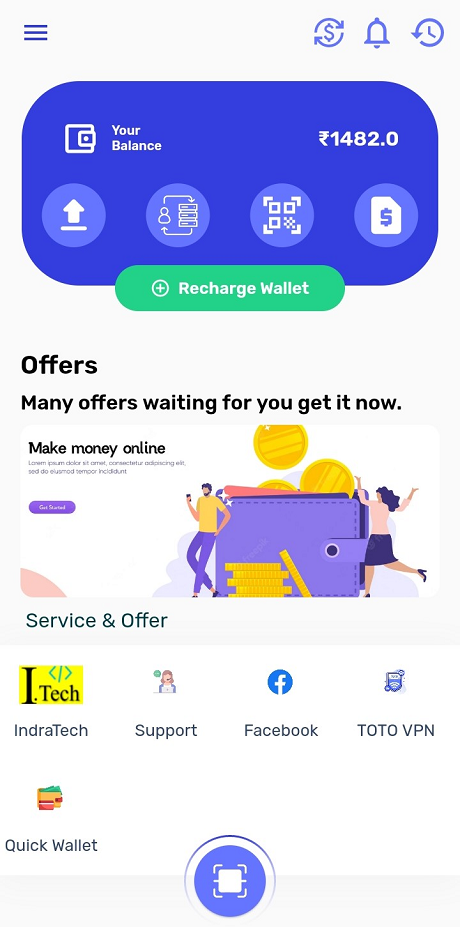 Quick Wallet Quick Wallet - Digital Wallet Mobile App with Admin Panel with Multi ...