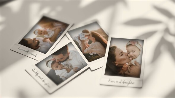 Light and Shadow of Memories Slideshow Video Displays template preview