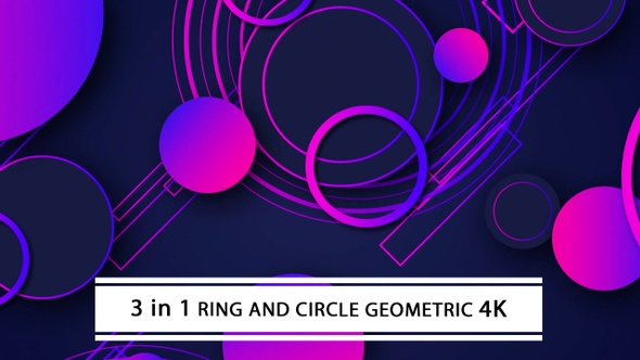 Ring And Circle Geometric 4K