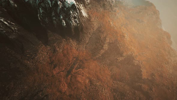 Flight Over Mountain Peaks in Nepal alt