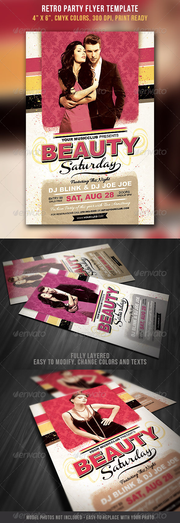 Retro Party Flyer - Events Flyers
