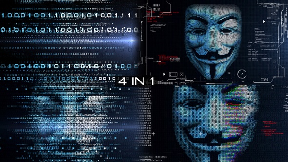 Anonymous Binary Hacker Mask