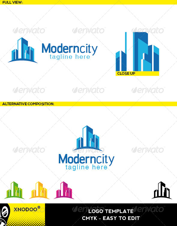 Moderncity Logo - Buildings Logo Templates