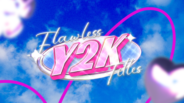 Flawless Y2K Titles Titles template preview