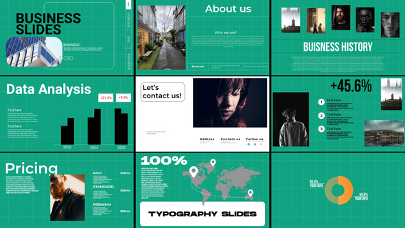 Corporate Slides | MOGRT Premiere Pro template preview