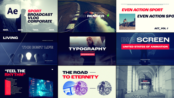 Typography Titles template preview