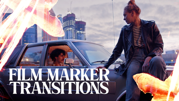 20 Gritty Transitions for After Effects Elements template preview