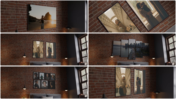 Interior Room Art Photo Mockups MOGRT Premiere Pro template preview