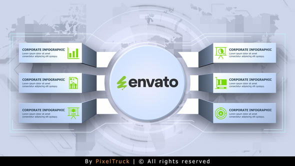 Corporate Infographic Infographics template preview