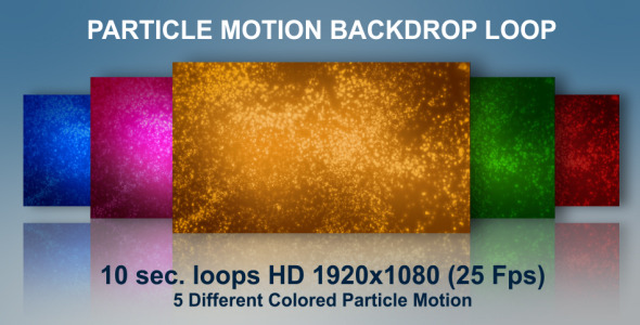 Particle Motion Backdrop Loops HD