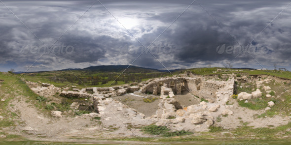 HDRI Archaeological Excavation Area And The Hills - 3DOcean Item for Sale