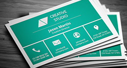 Flat / Metro Style Business Cards