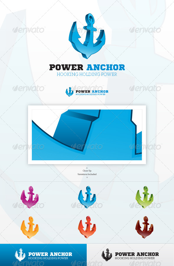 Power Anchor Logo - Symbols Logo Templates