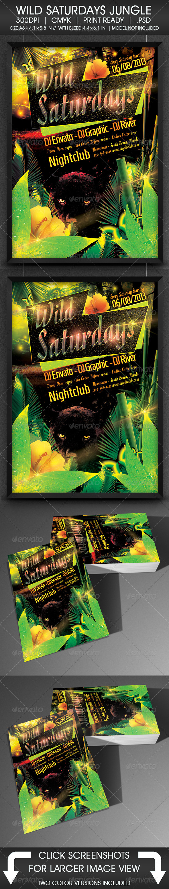 Wild Saturdays Flyer - Events Flyers