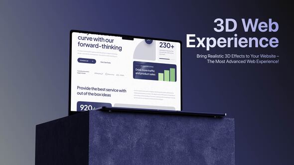 Laptop Website Promo broadcast-packages template preview