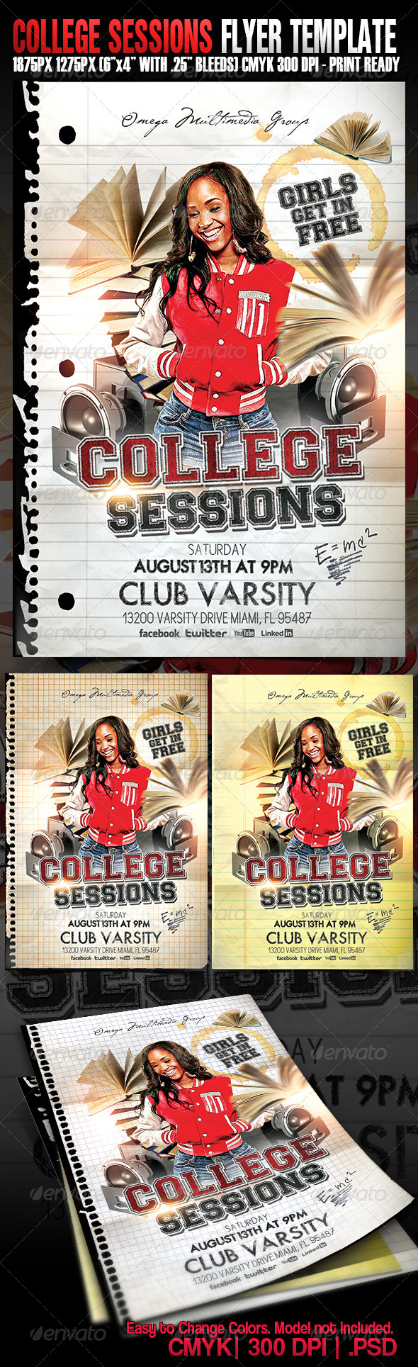 College Sessions - Events Flyers