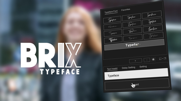 Animated Typeface - Brix Titles template preview