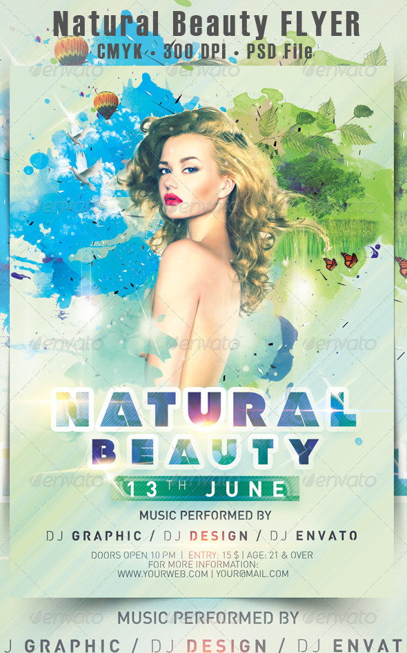 Natural Beauty Flyer - Events Flyers