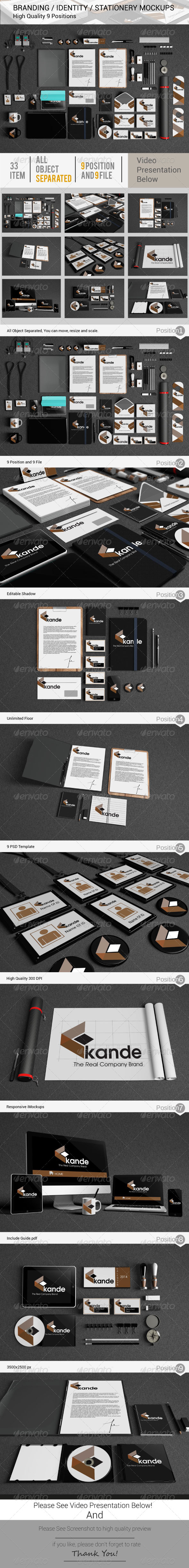 Branding / Identity / Stationery Mockups