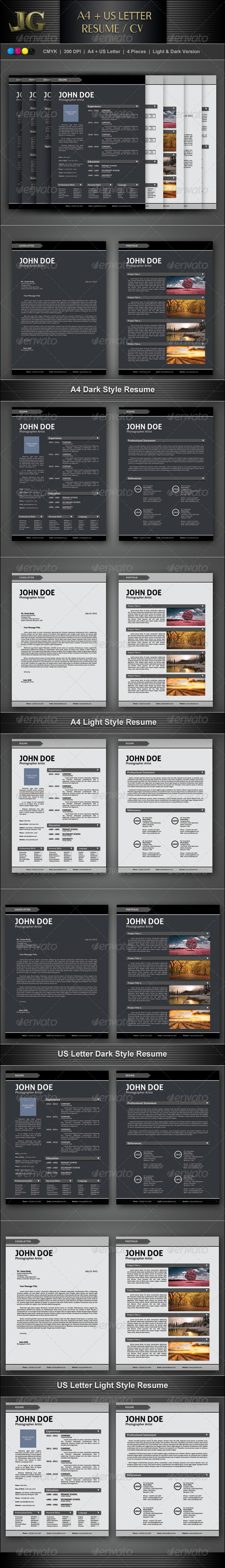 Resume CV Template - Resumes Stationery