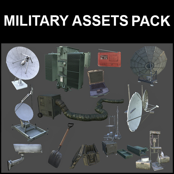 Millitary Assets Pack - 3DOcean Item for Sale