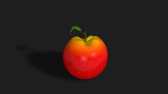 Realistic Red Apple - 3Docean 5250087
