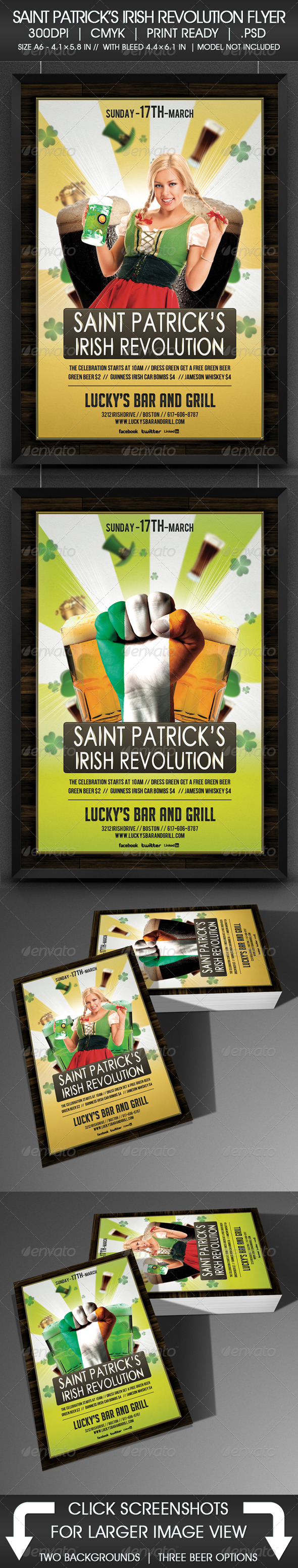 Saint Patrick's Irish Revolution Flyer - Holidays Events
