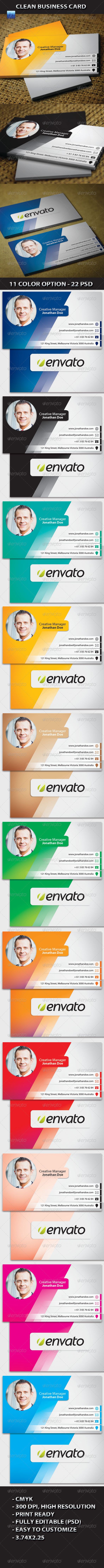 Clean Business Card - Corporate Business Cards
