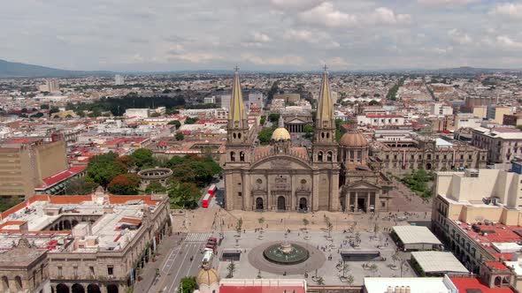 Guadalajara Cathedral And City Hall - Exterior View Of Cathedral of the Assumption of Our Lady In Me alt