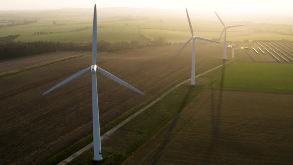 Wind Farm at Sunrise