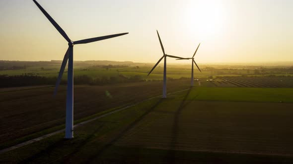 Wind Farm at Sunrise