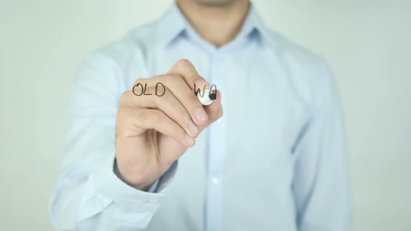 Old Ways Won't Open New Doors, Writing On Screen alt