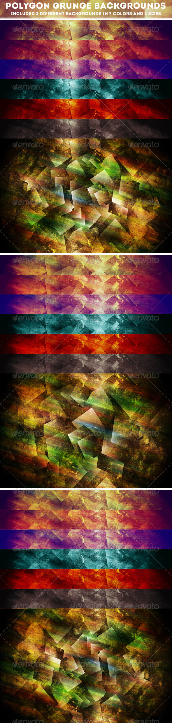 Polygon Grunge Backgrounds