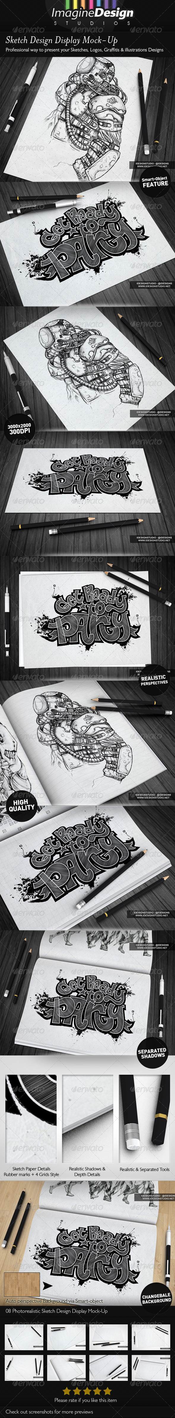 Sketch Designs Display Mock-Up - Miscellaneous Print
