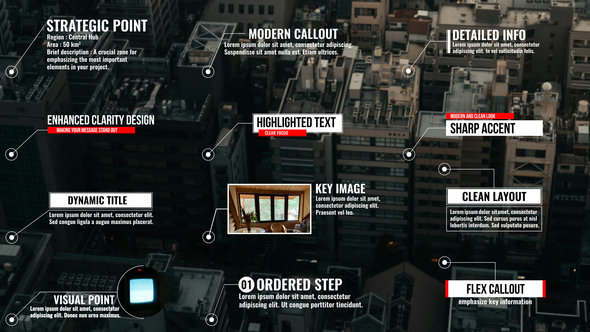 Ultimate Callouts Titles template preview